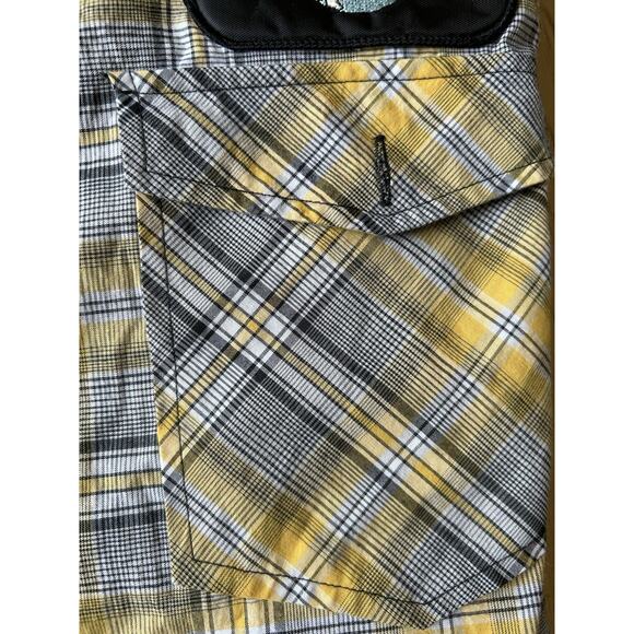 Vintage Cowboy Retro Plaid Shirt Throwback Western Button Down Patches Hipster M - Picture 6 of 13